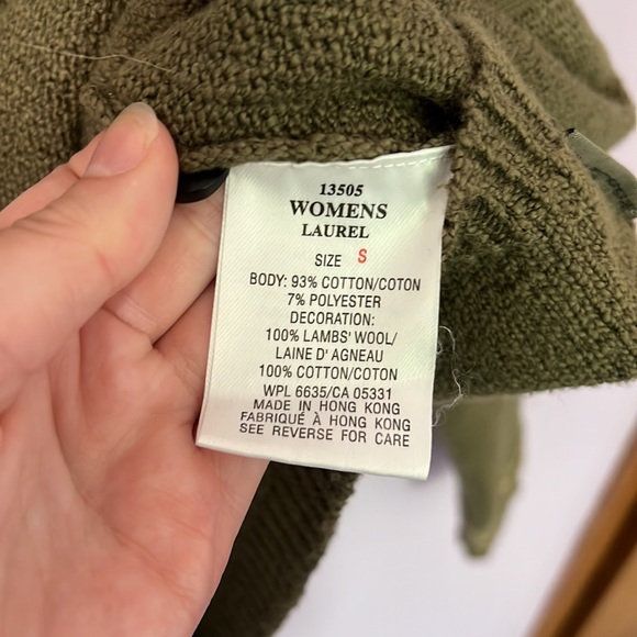 Woolrich Green Wool Embroidered Cardigan Sweater - Picture 3 of 13